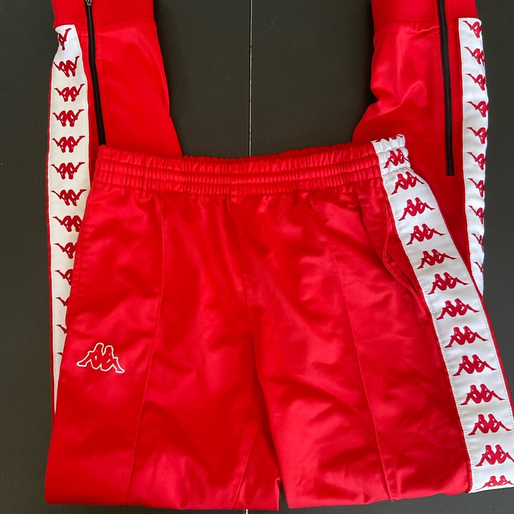 Kappa Vibrant Red Athletic Pants